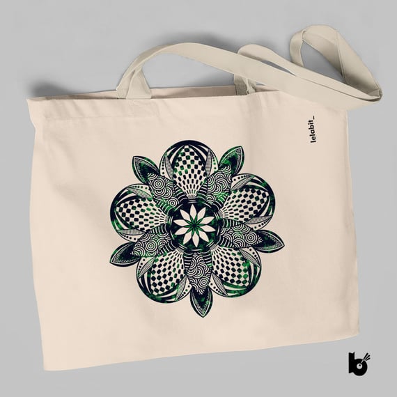 Ecobag Mandala Macramê