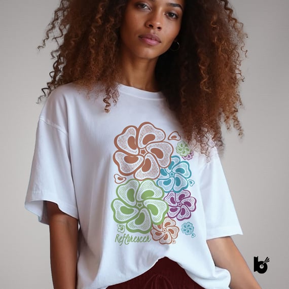 Camiseta Oversized Reflorescer