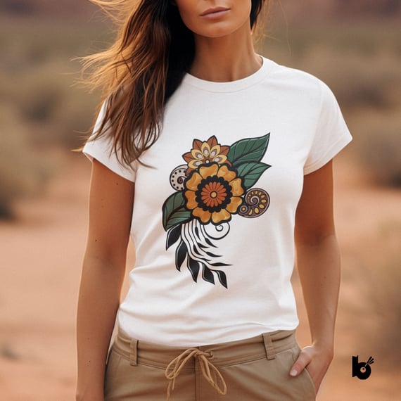 Baby Look Floral Margalindas