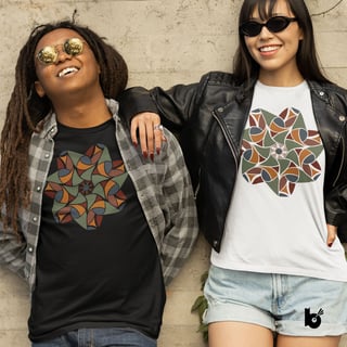 Camiseta Mandala Estrela Vibrante