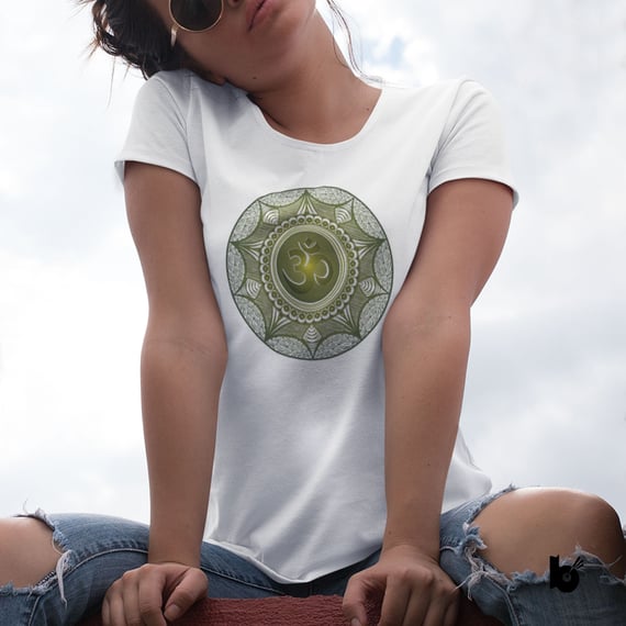 Baby Look  Mandala Om Símbolo