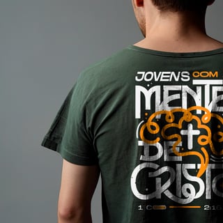 Nome do produto Camiseta Jovens com a mente de Cristo