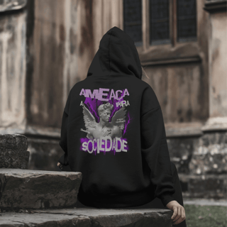 Moletom Canguru - (Ameaça) - Shadow collection (Edição limitada)