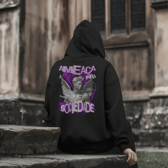 Moletom Canguru - (Ameaça) - Shadow collection (Edição limitada)