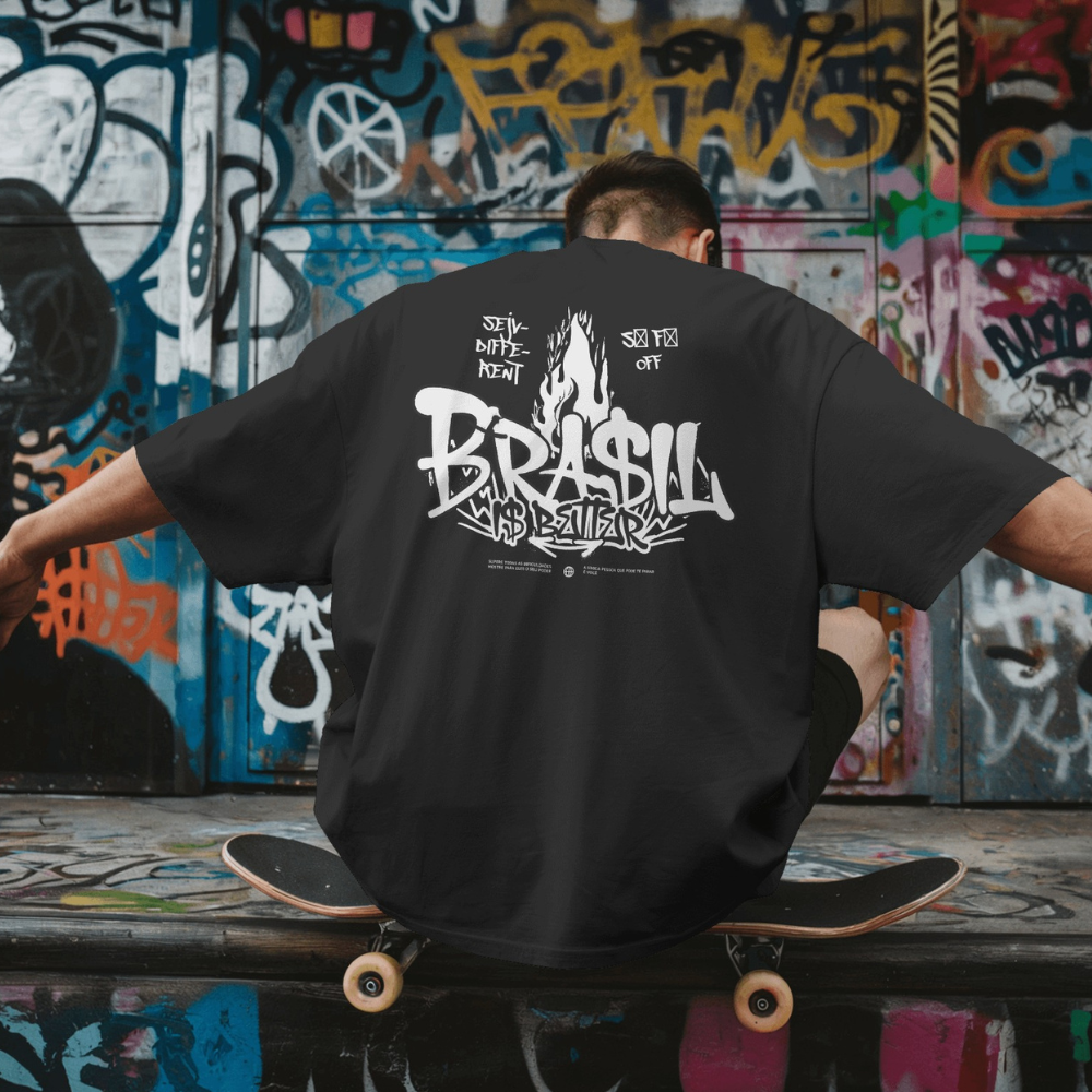 Nome do produto: Camiseta clássica - Eclipse (Brasil is better)