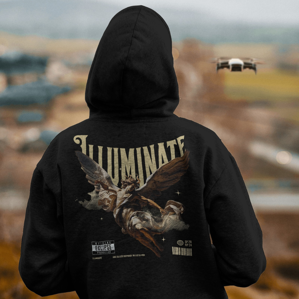Nome do produto: Moletom Canguru - (Anjo) - Illuminate collection (Edição limitada)