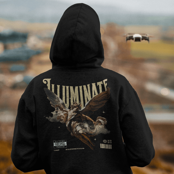 Moletom Canguru - (Anjo) - Illuminate collection (Edição limitada)
