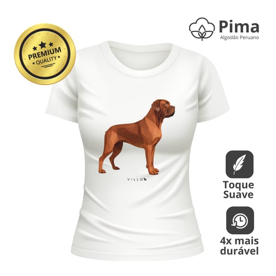 Camiseta Baby Long Pima Premium Dogue de Bordeaux
