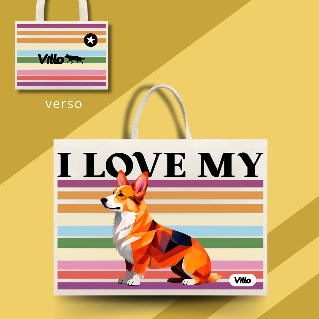 Nome do produto: Eco Bag Corgi Pembroke