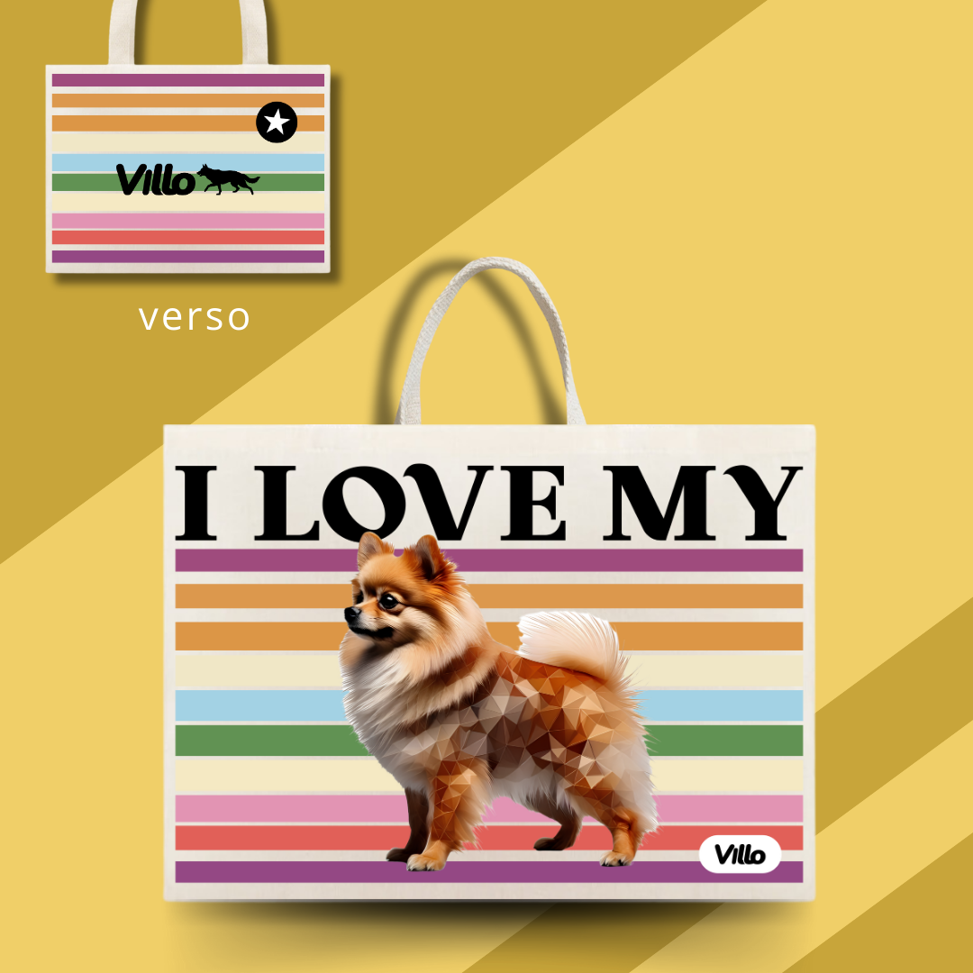 Nome do produto: Eco Bag Cão da Pomerânia