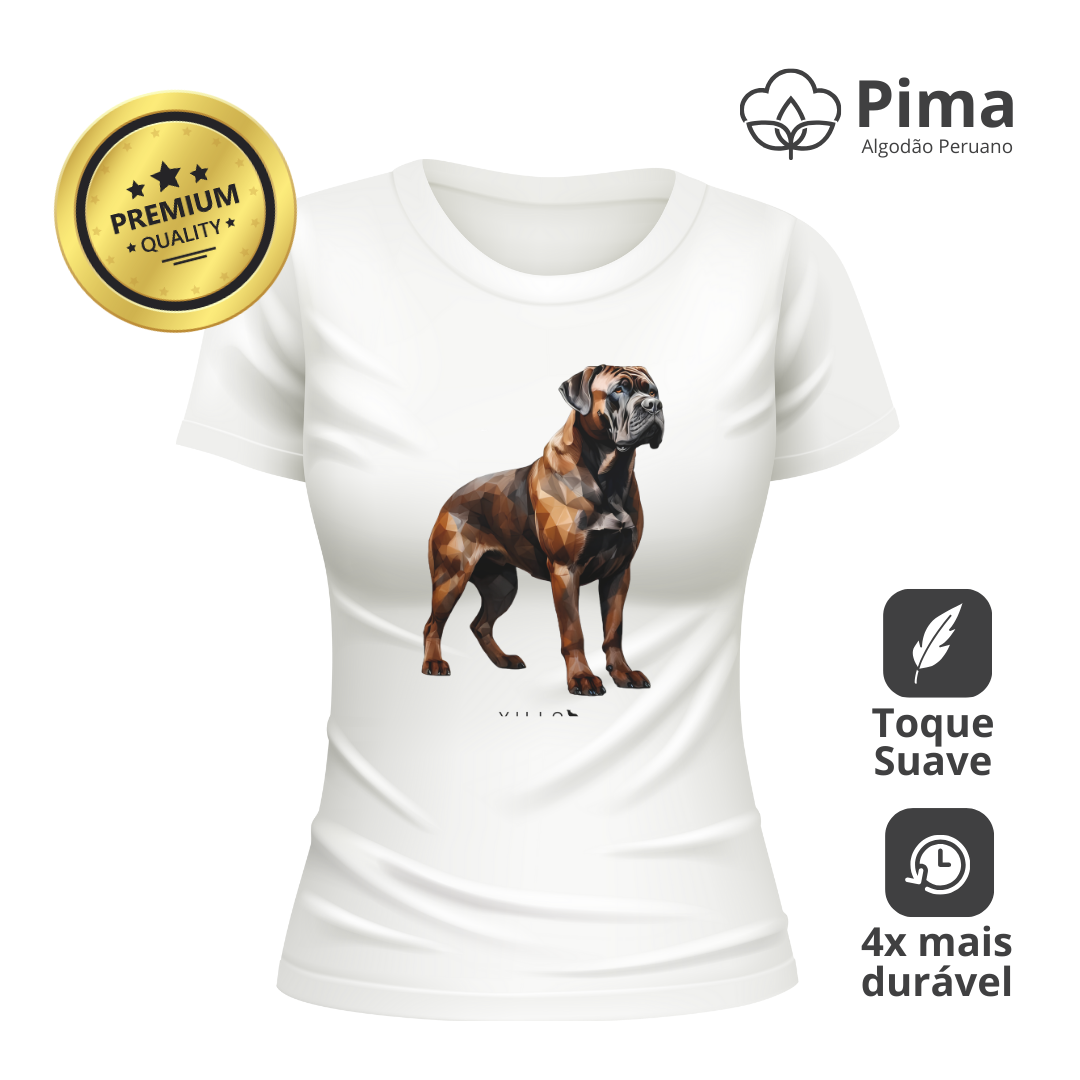 Nome do produto: Camiseta Baby Long Pima Premium Mastim Fila Brasileiro