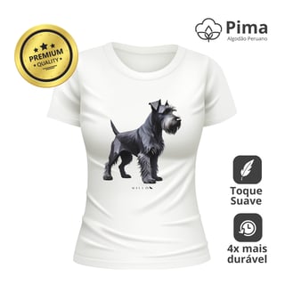 Nome do produto Camiseta Baby Long Pima Premium Schnauzer