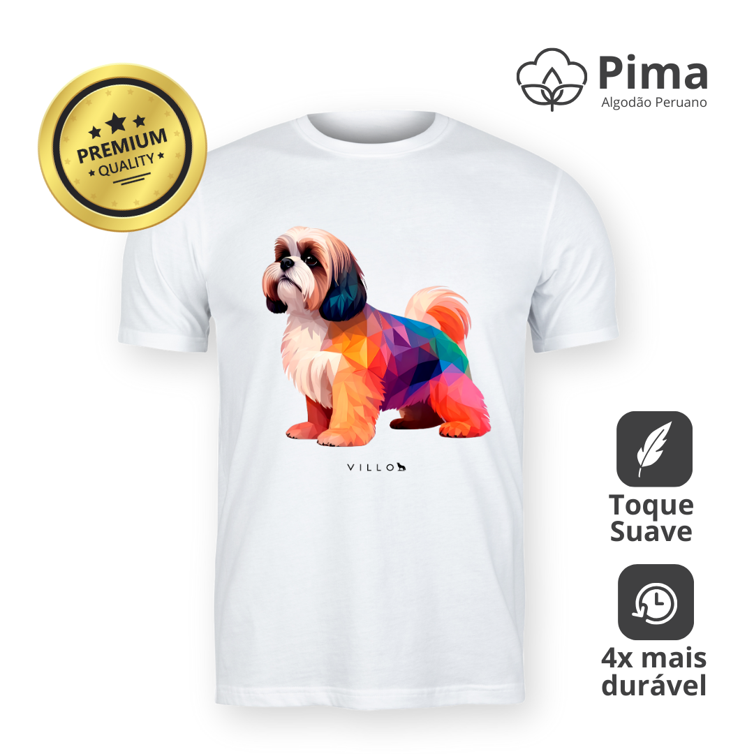 Nome do produto: Camiseta Pima Premium Shih Tzu 