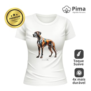 Nome do produto Camiseta Baby Long Pima Premium Dogue Alemão