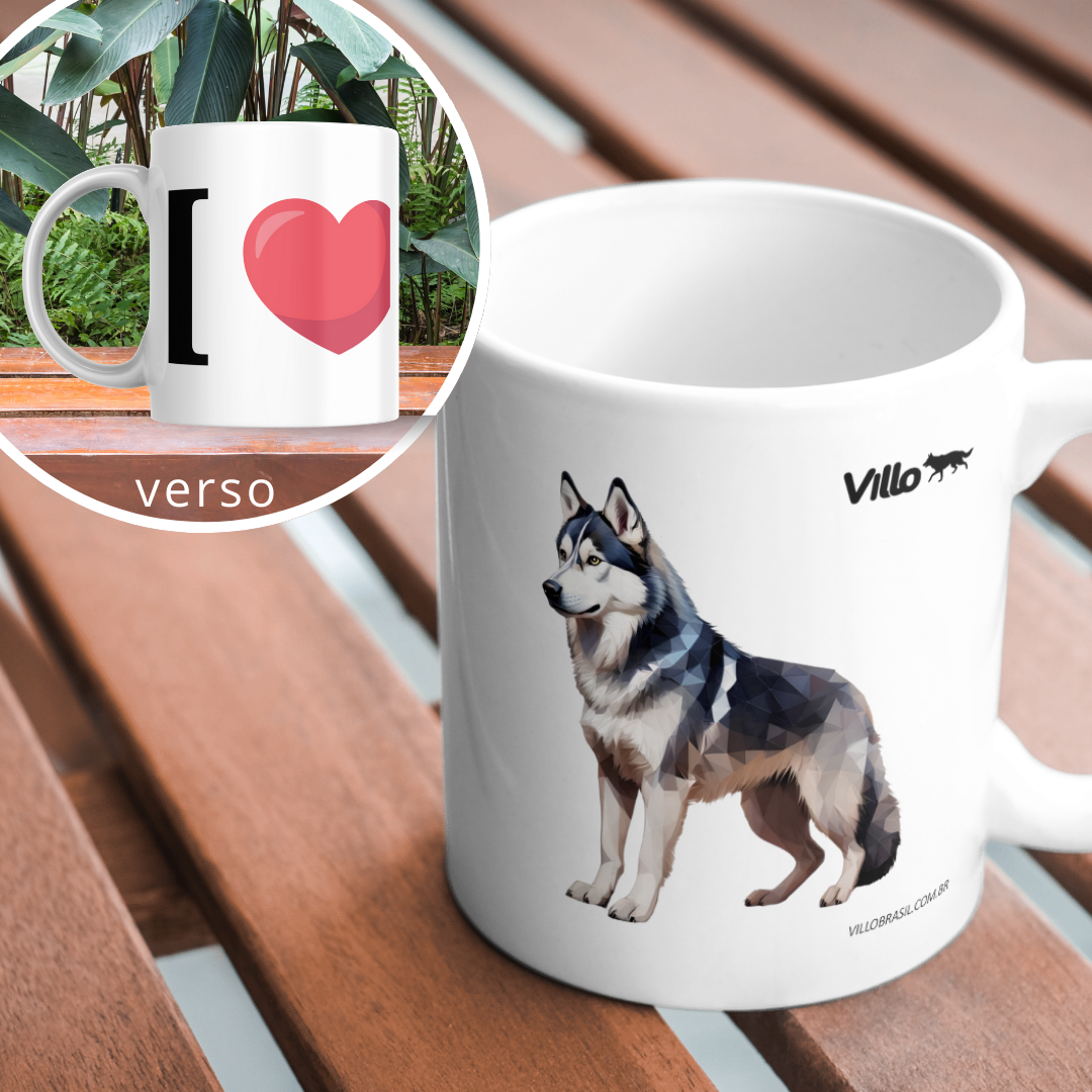 Nome do produto: Caneca Husky Siberiano