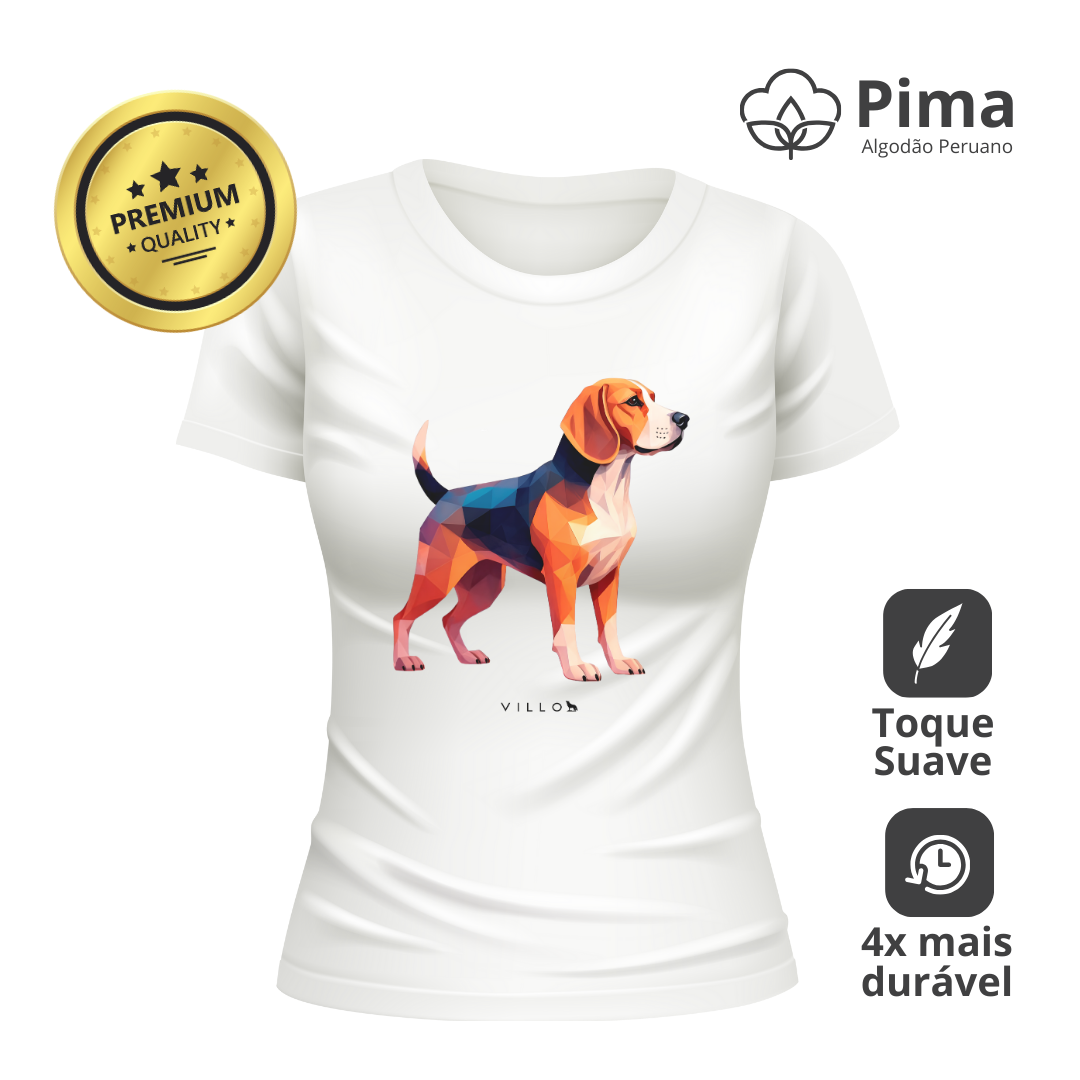 Nome do produto: Camiseta Baby Long Pima Premium Beagle
