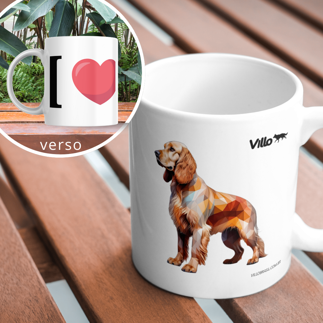 Nome do produto: Caneca Cocker Spaniel Inglês