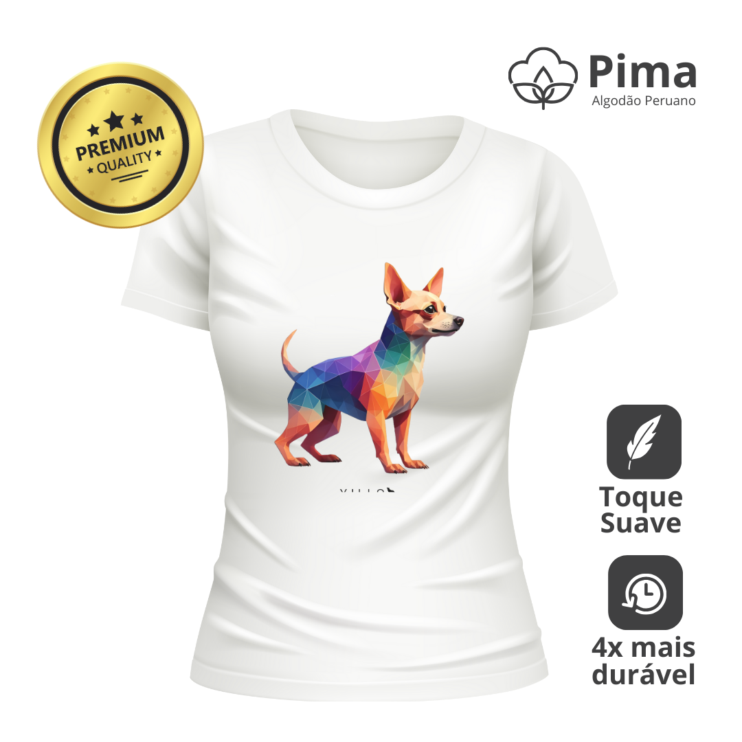 Nome do produto: Camiseta Baby Long Pima Premium Chihuahua