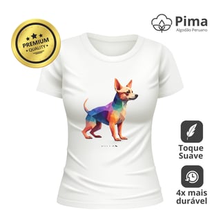 Nome do produto Camiseta Baby Long Pima Premium Chihuahua