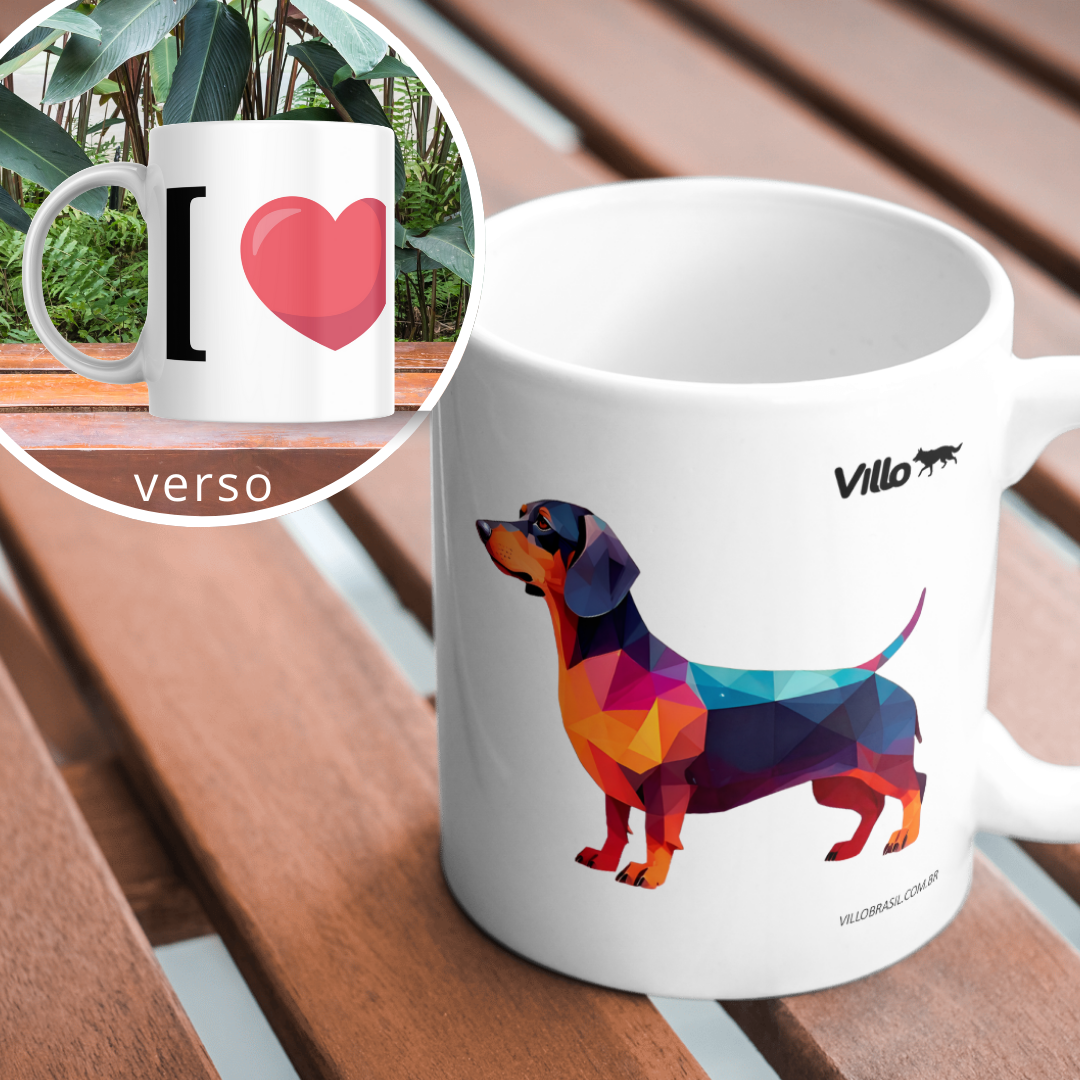 Nome do produto: Caneca Dachshund