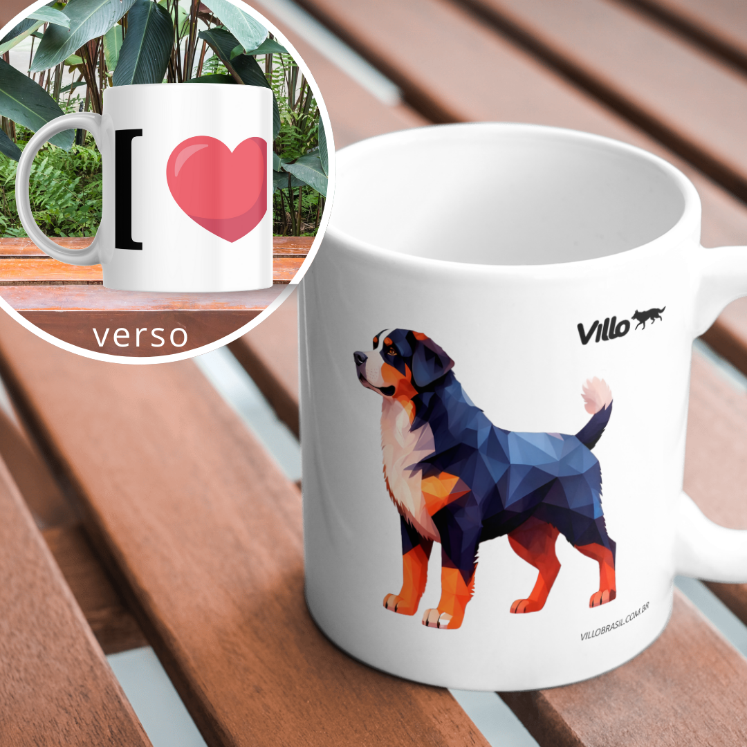 Nome do produto: Caneca Bernese (Boiadeiro de Berna)