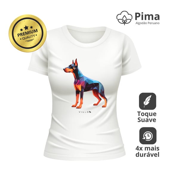 Camiseta Baby Long Pima Premium Dobermann