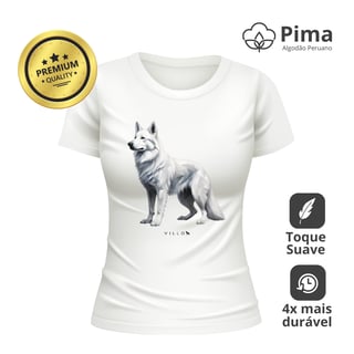 Nome do produto Camiseta Baby Long Pima Premium Pastor Suiço