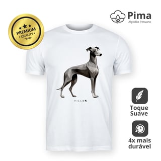 Nome do produto Camiseta Pima Premium Galgo Italiano