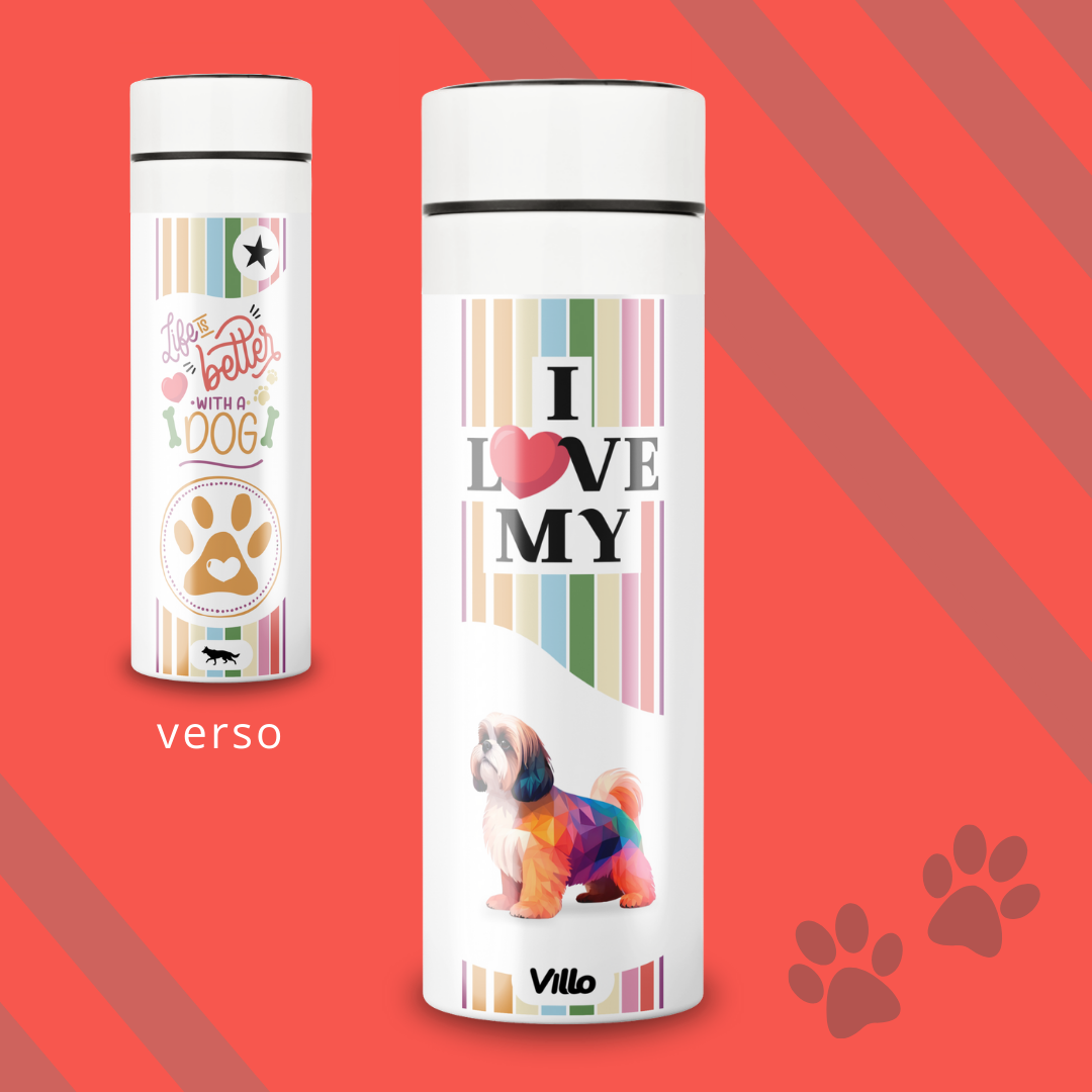 Nome do produto: Garrafa Térmica Shih Tzu