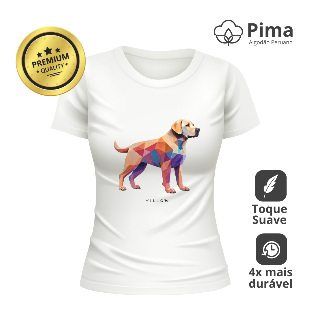 Nome do produto: Camiseta Baby Long Pima Premium Labrador