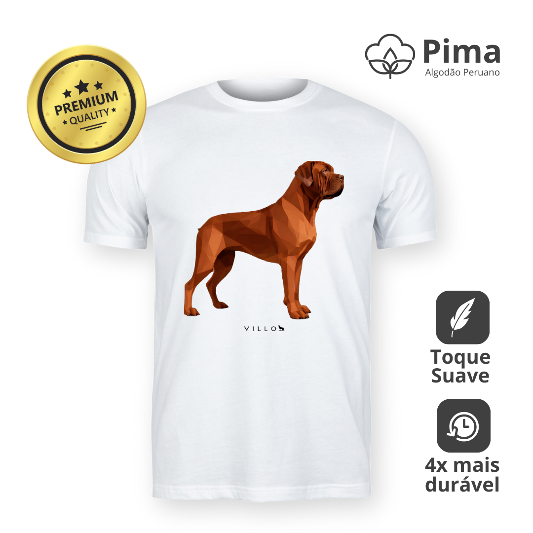 Nome do produto: Camiseta Pima Premium Dogue de Bordeaux