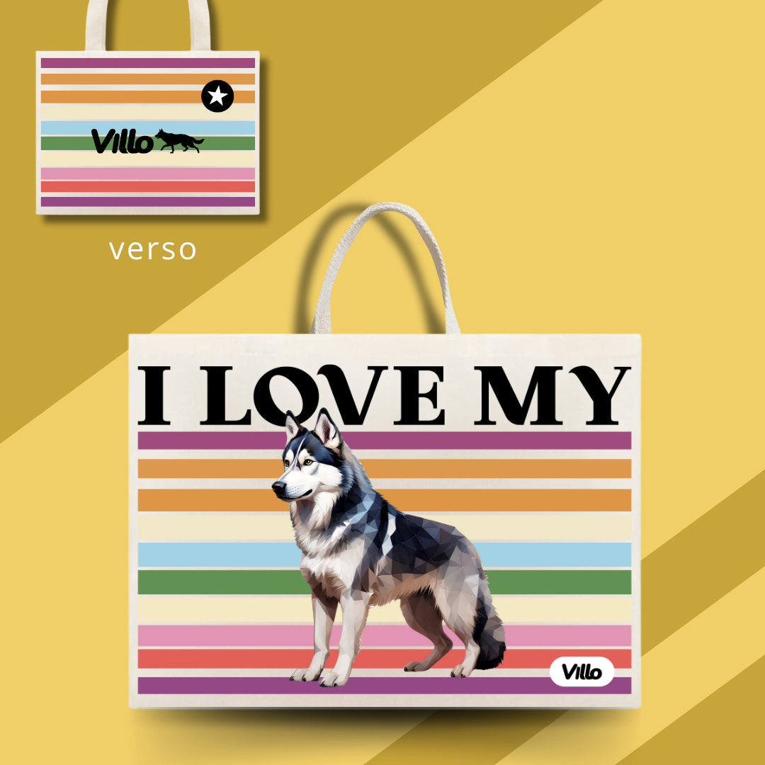 Nome do produto: Eco Bag Husky Siberiano