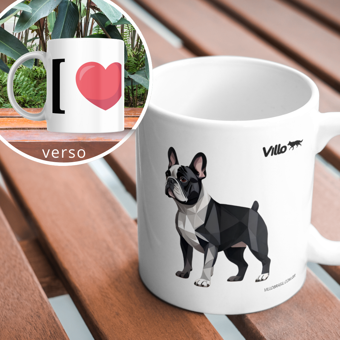 Nome do produto: Caneca Bulldog Frânces
