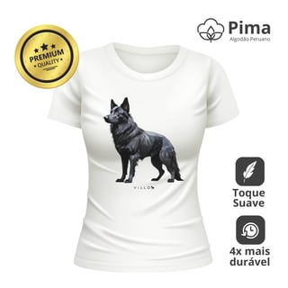 Nome do produto Camiseta Baby Long Pima Premium Pastor Belga
