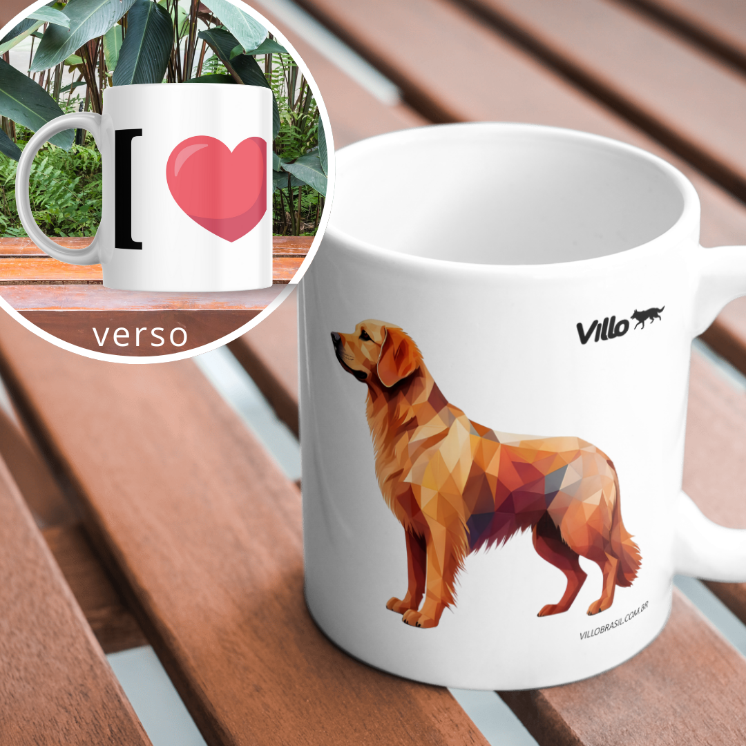 Nome do produto: Caneca Golden Retriever