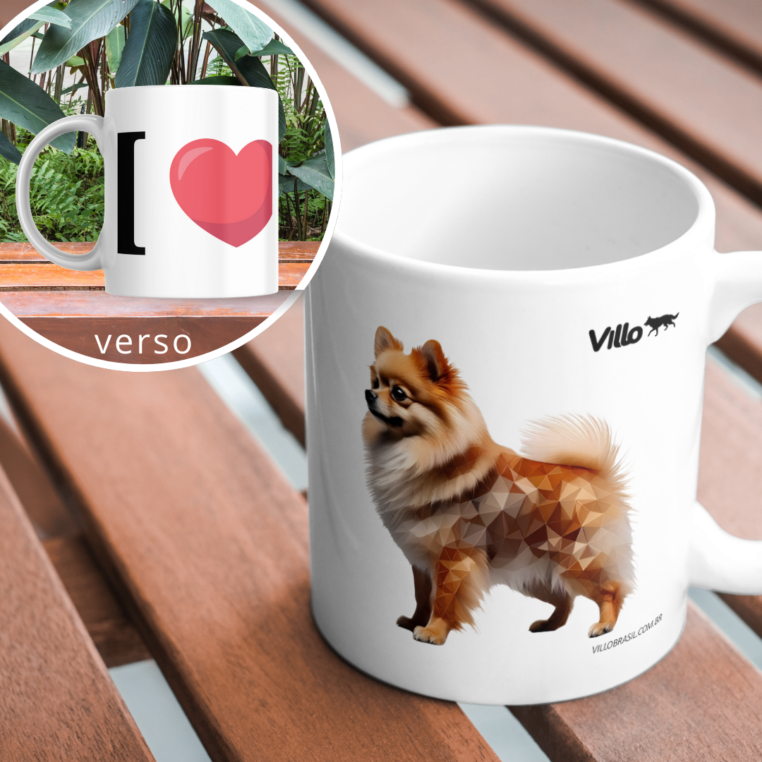 Nome do produto: Caneca Cão da Pomerânia