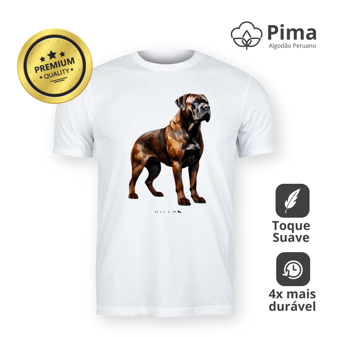 Nome do produto: Camiseta Pima Premium Mastim Fila Brasileiro