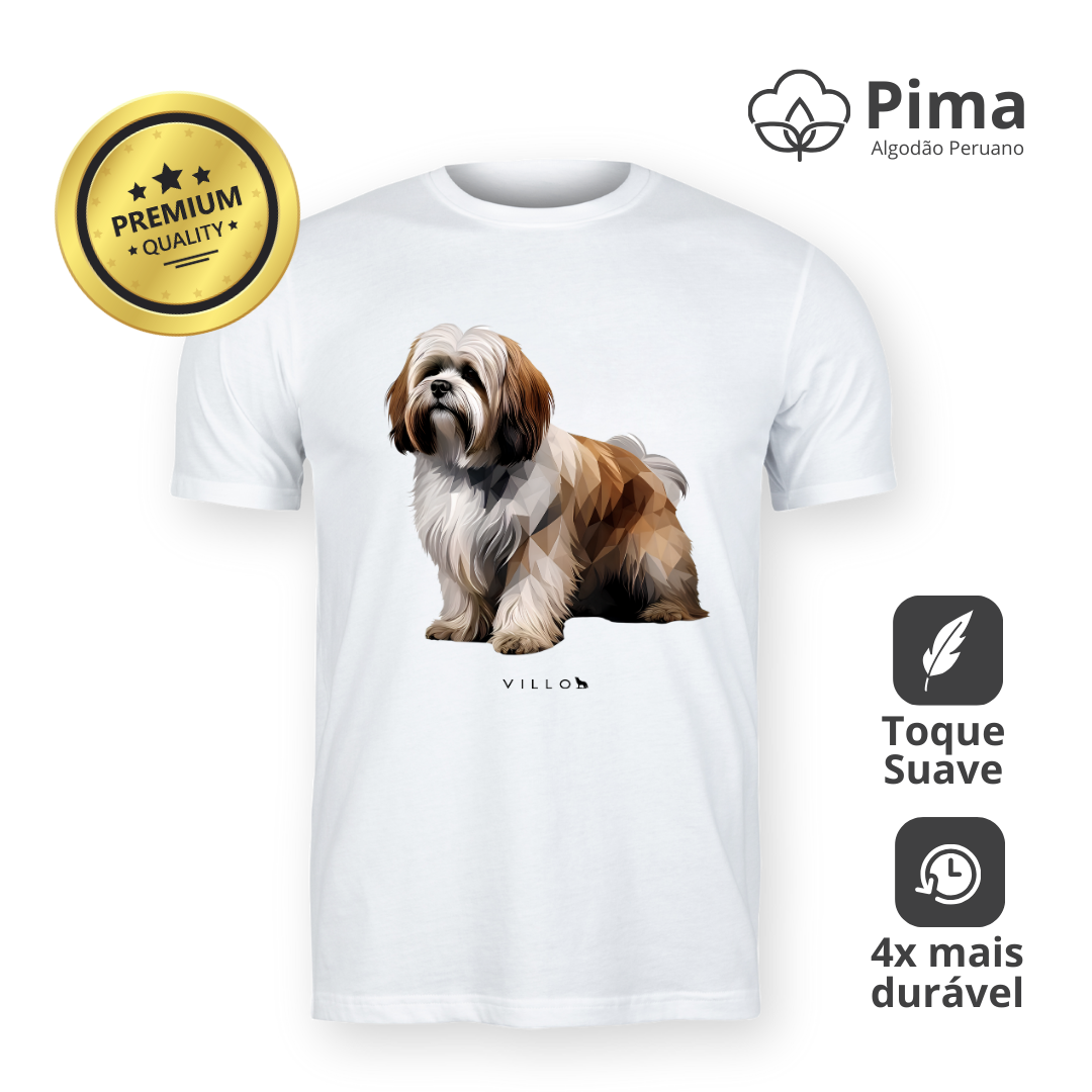 Nome do produto: Camiseta Pima Premium Lhasa Apso