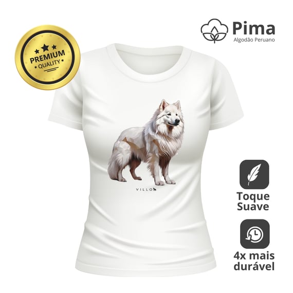 Camiseta Baby Long Pima Premium Samoieda