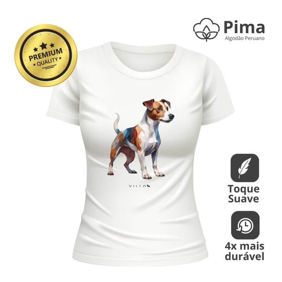Camiseta Baby Long Pima Premium Jack Russell Terriers