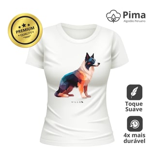 Nome do produto Camiseta Baby Long Pima Premium Border Collie