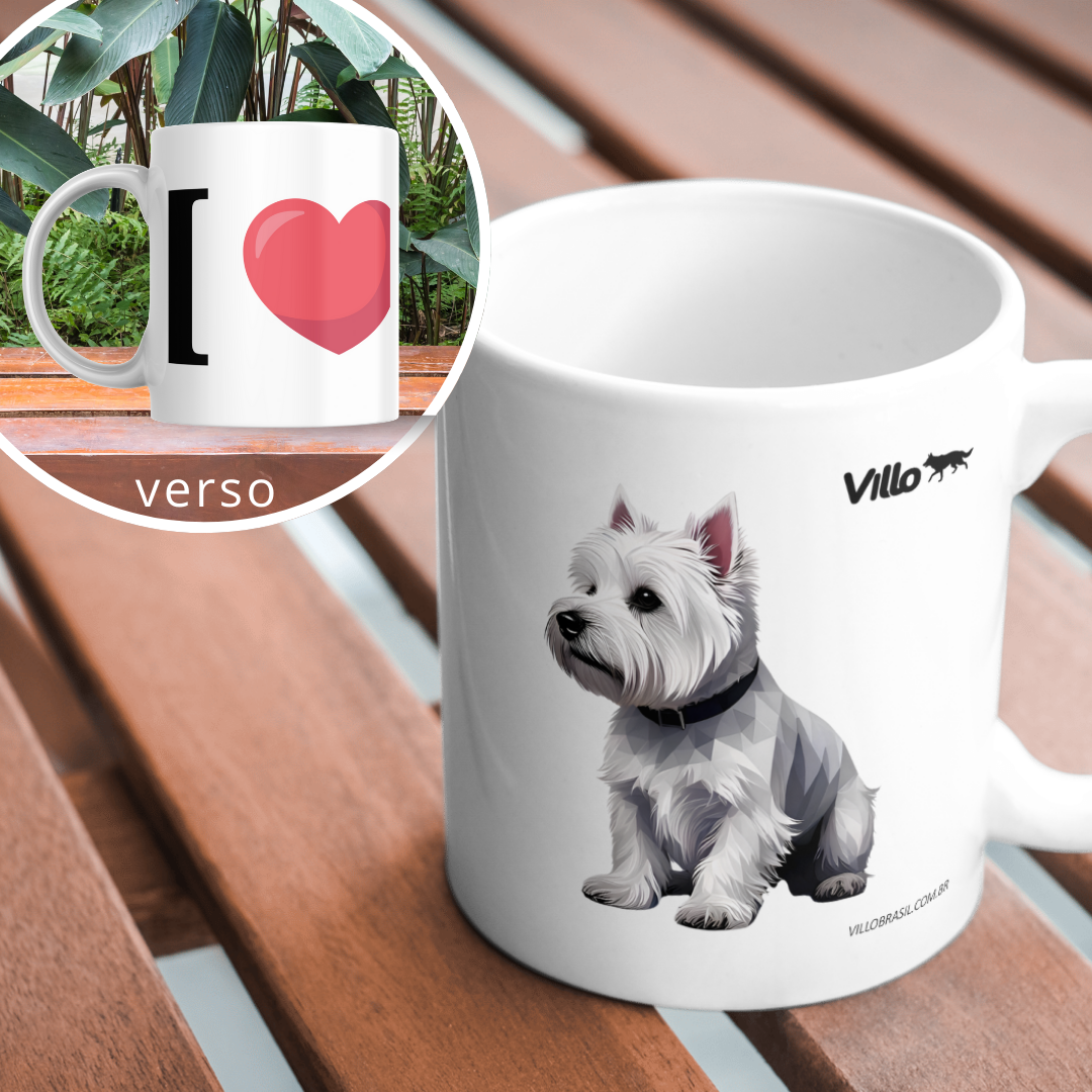 Nome do produto: Caneca West Highland White Terrier