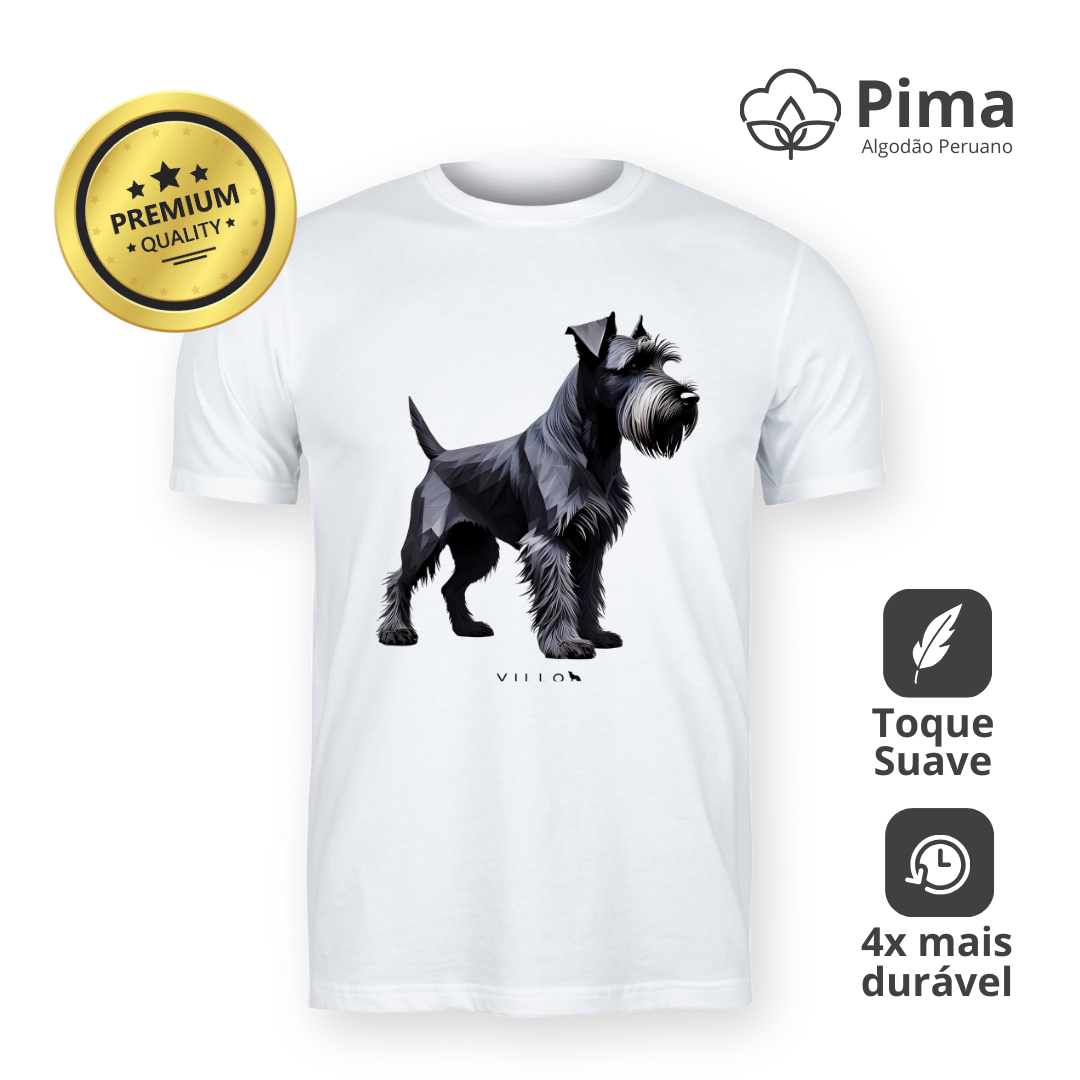 Nome do produto: Camiseta Pima Premium Schnauzer 