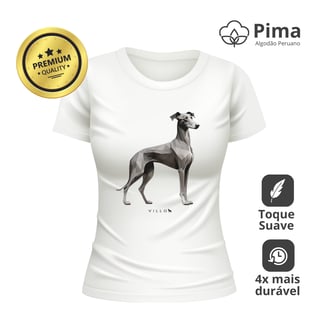Nome do produto Camiseta Baby Long Pima Premium Galgo Italiano