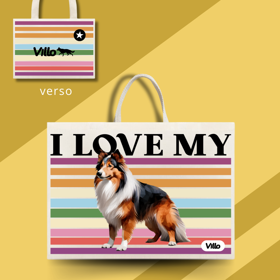 Nome do produto: Eco Bag Pastor Shetland Pug
