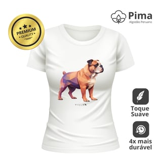 Nome do produto Camiseta Baby Long Pima Premium Bulldog