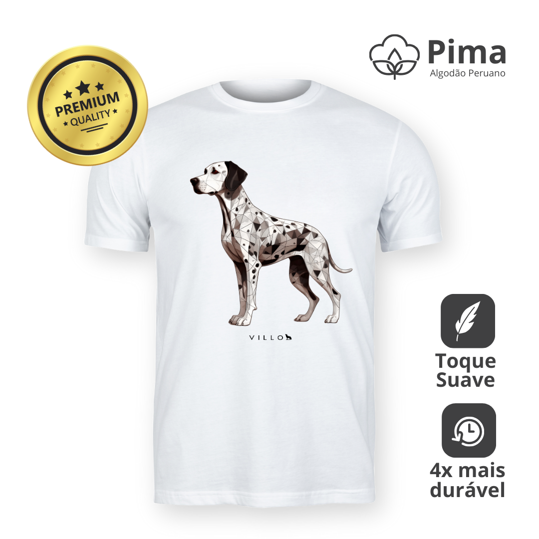 Nome do produto: Camiseta Pima Premium Dálmata 