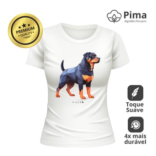 Nome do produto Camiseta Baby Long Pima Premium Rottweiler