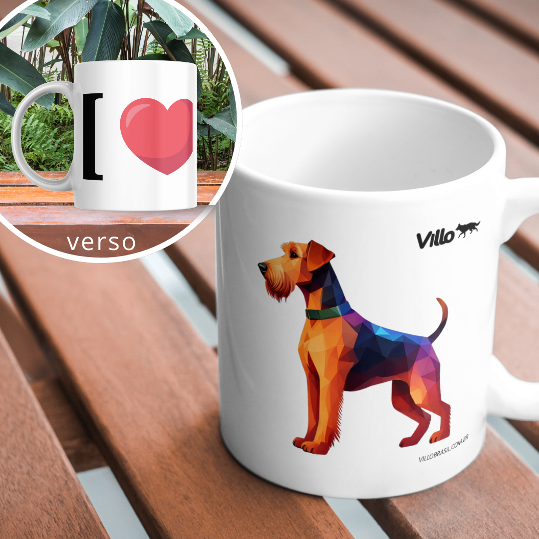 Nome do produto: Caneca Airedale Terrier 
