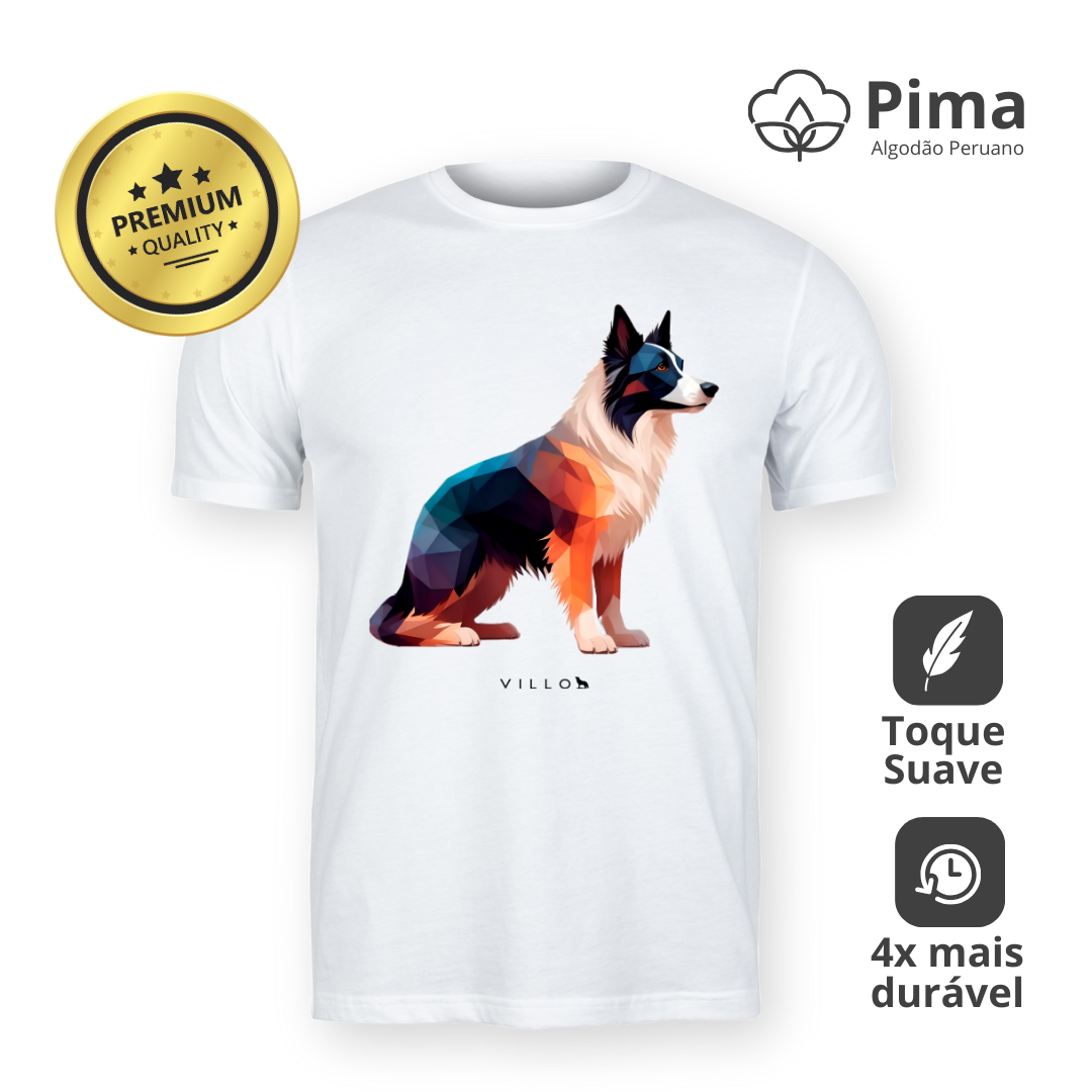 Nome do produto: Camiseta Pima Premium Border Collie